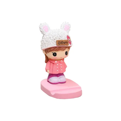 COORUBA Cartoon Cute Doll Phone Stand Working Man Office Stress Relief Desktop Ornament Individual High Creative Floor