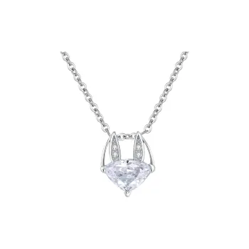 Stacked S925 Silver Necklaces Unisex Silver