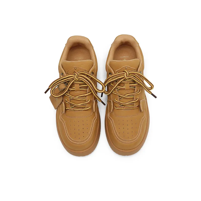 Hong Kong Meng Anti-Slip And Wear-Resistant Breathable Low-Top Skateboard Shoes Unisex Sandy Dune Brown-3