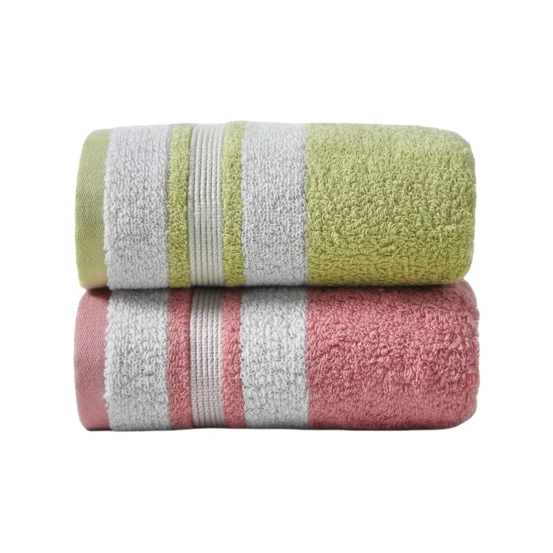 HLA Classic Color Blocking 100% Cotton Towel Bath Towel-6