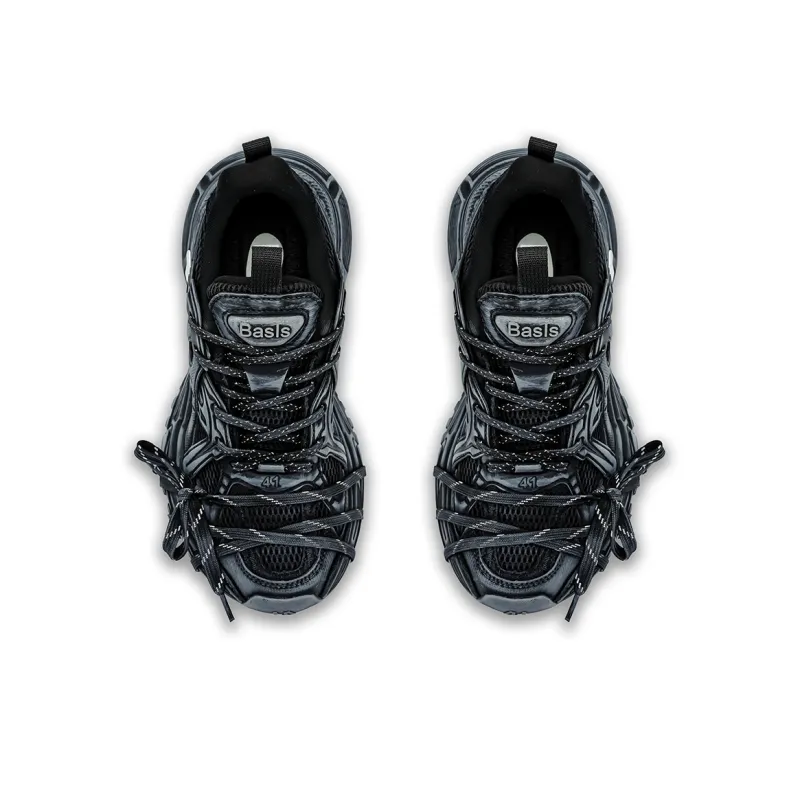 K-WANG Paris Breeze Anti-Slip And Wear-Resistant Height Increasing Low-Top Chunky Sneakers Men's-19