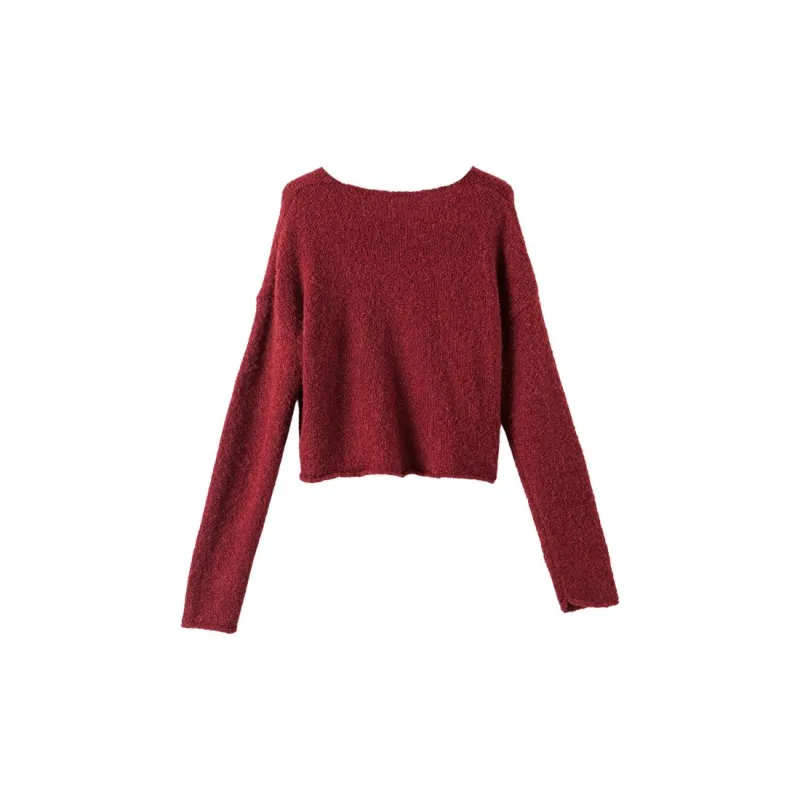 Late White Knitwear Women's Red-2