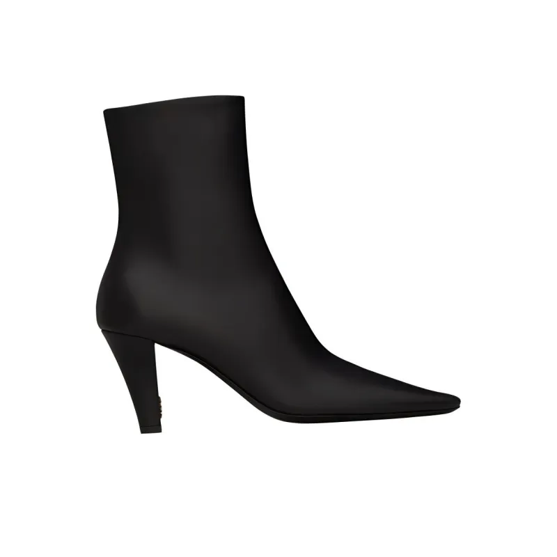 SAINT LAURENT Jill Square Pointed Toe Ankle Boots Women's-1