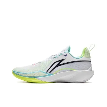 LiNing Speed Ling 2 Cushioned Slip Resistant Breathable Rebound Low Top Basketball Shoes Men's Standard White