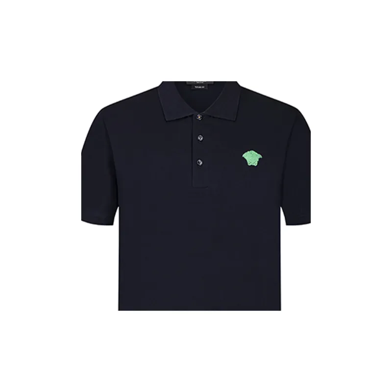 FANSIZHE VERSACE Polo Shirt Men's Navy Blue-5