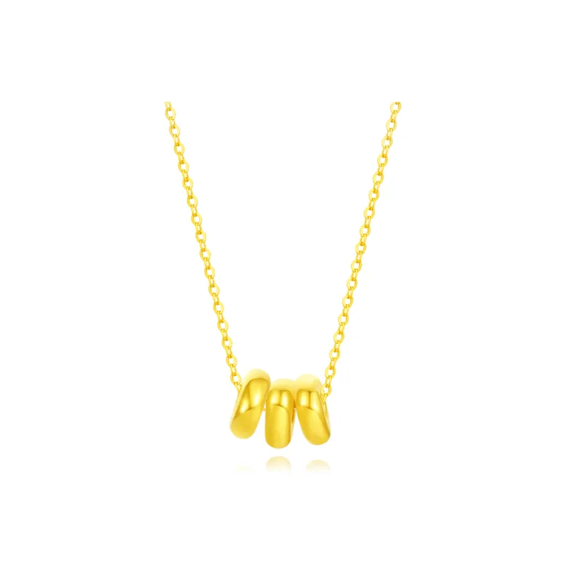 Fortune Gold Box Necklaces Unisex-5