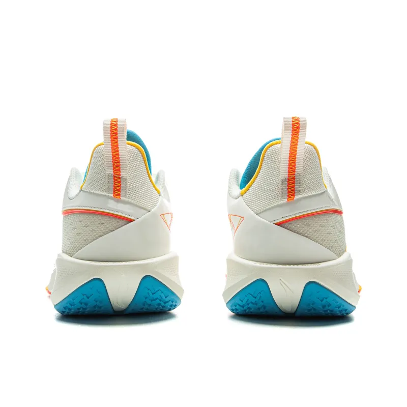LiNing Speed Ling 2 Cushioned Slip Resistant Breathable Rebound Low Top Basketball Shoes Men's White Blue-5