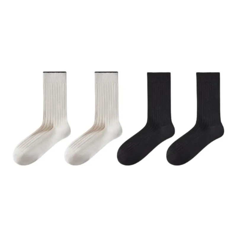 MADALLO Mid Calf Socks Women's 4 Pack-2