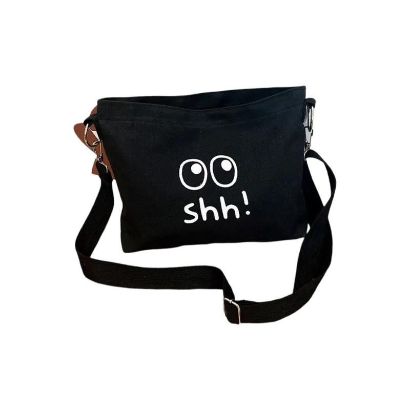 ADOONGA Canvas One Shoulder Crossbody Canvas Bag Regular Unisex Ecru-6