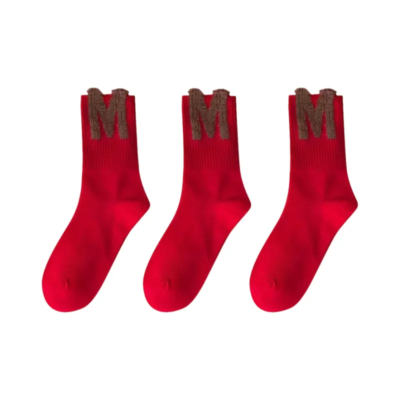 Qiao Ni Tong Mid Calf Socks Unisex Combo Set-11
