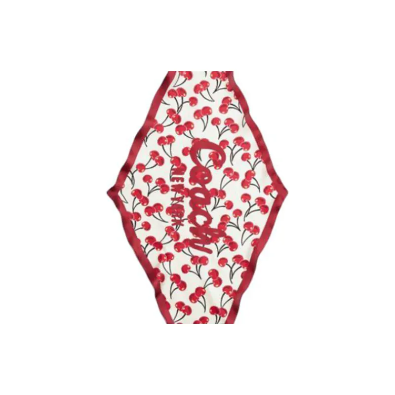 COACH Silk Silk Scarves Unisex Red-1