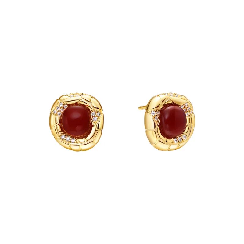 Arsis 925 Sterling Silver Stud Earrings Unisex Gold Silver Two Tone-4
