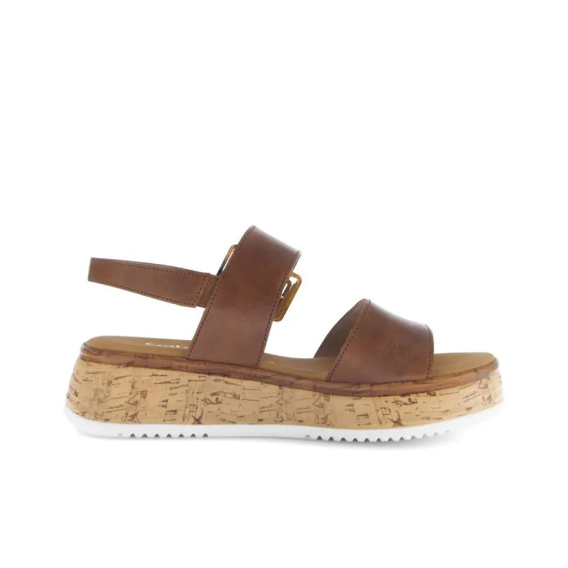 Gabor Comfort Strap Sandals 5cm Women's Brown-1