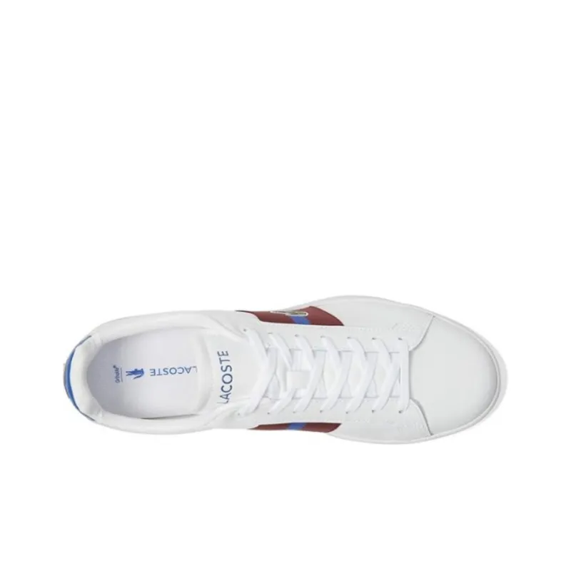 LACOSTE Carnaby Pro Cgr 124 1 SMA Wear Resistant Low Top Skateboard Shoes Men's White Blue-2