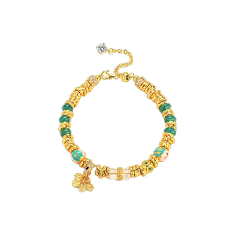 Gingerford S925 Silver plated Gold Bracelets Women's-0