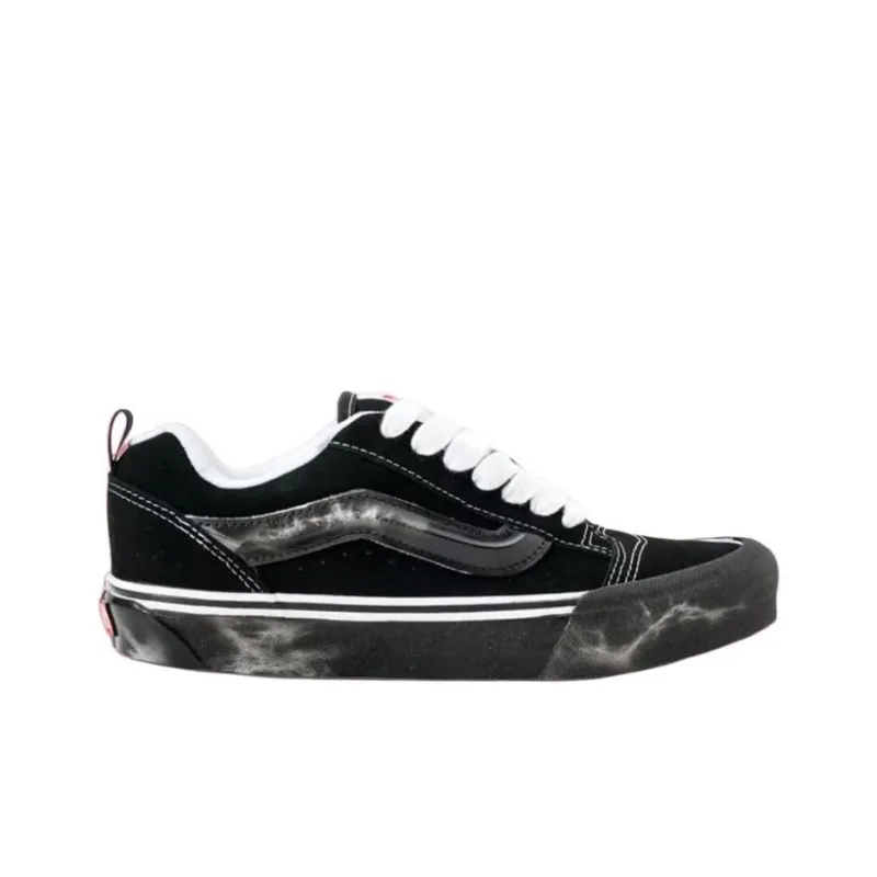 COSTS x Vans Knu Skool Anti Slip Wear Resistant Low Top Skateboard Shoes Unisex Black-1