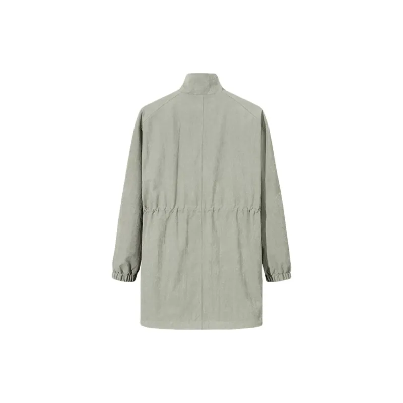 CHAOJIANTA Jackets Coats Women's Dark Plain Gray-1