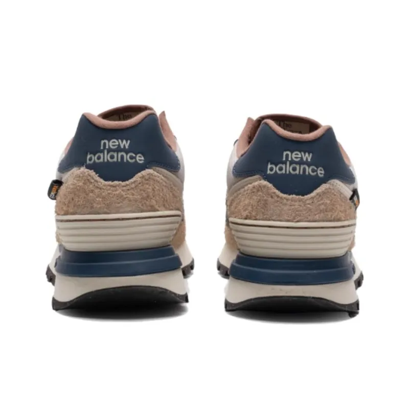 New Balance NB 574 Lightweight And Wear resistant Low Top Casual Running Shoes Unisex Beige Blue-3
