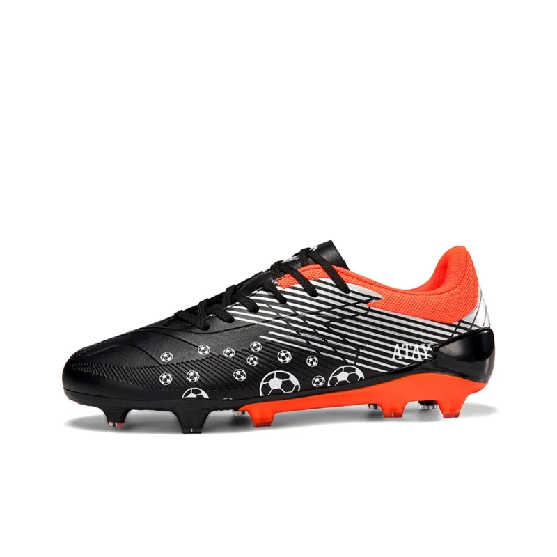 ATAY Soccer Shoes Men Low Top Green/Black/Orange/Blue Green-10