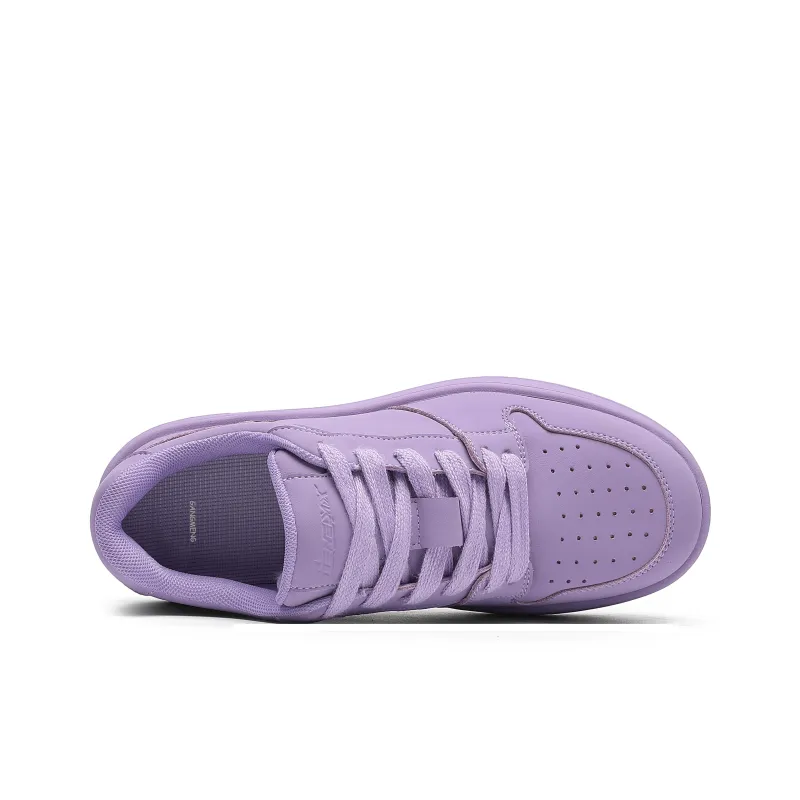Hong Kong Meng Anti Slip And Wear Resistant Breathable Low Top Skateboard Shoes Unisex Violet-2