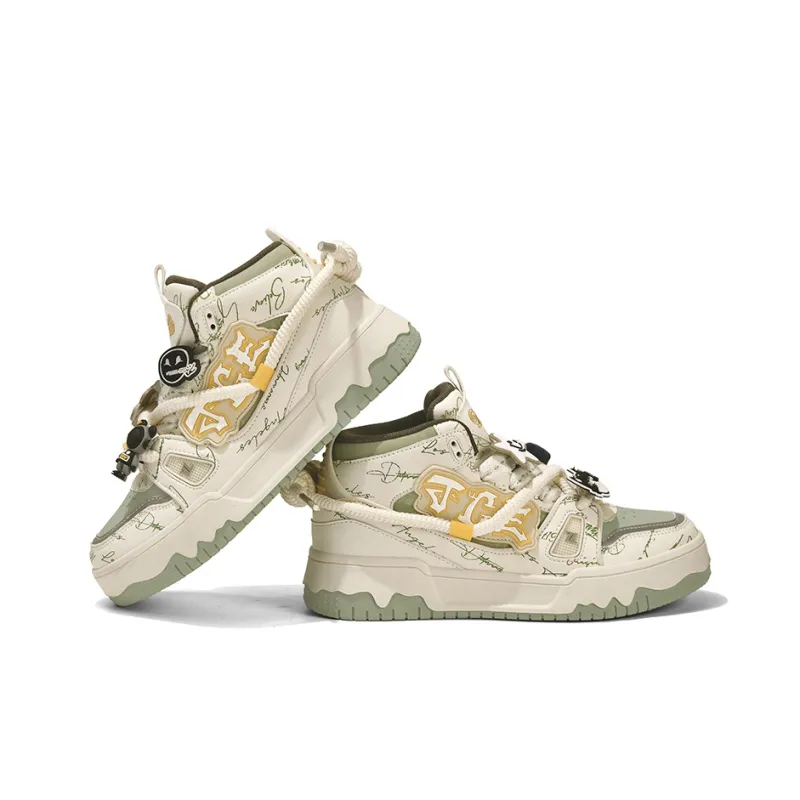 TCELLARS Warm Cushioning Wear-Resistant Lightweight Height Increasing High-Top Skateboard Shoes Unisex Exclusive Box-11