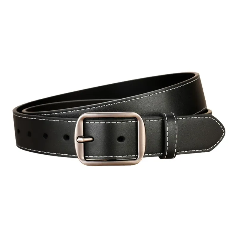 Warrior Bovine Split Transfer Leather Leather Belts Unisex 3.3cm-0