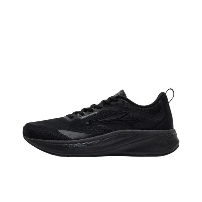 361° Wing 4.0 Slip Resistant Breathable Low Top Casual Running Shoes Men's Black-0