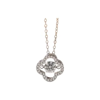 Stone On The Line S925 Sterling Silver Moissanite Pendants Women's