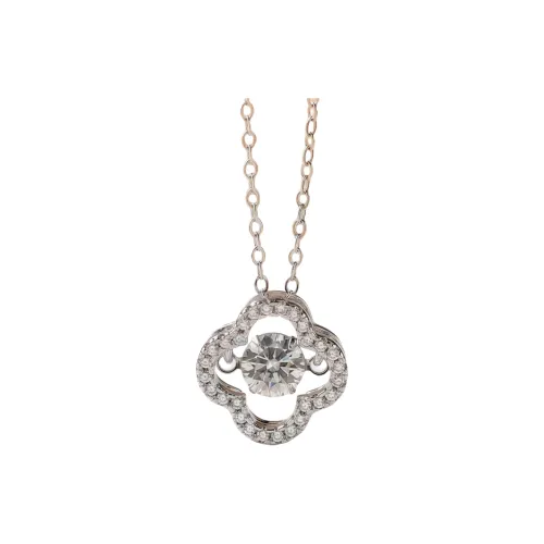 Stone On The Line S925 Sterling Silver Moissanite Pendants Women's