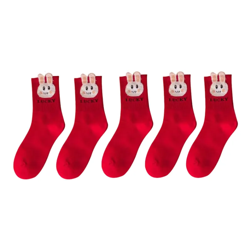 Qiao Ni Tong Mid Calf Socks Unisex Combo Set-15