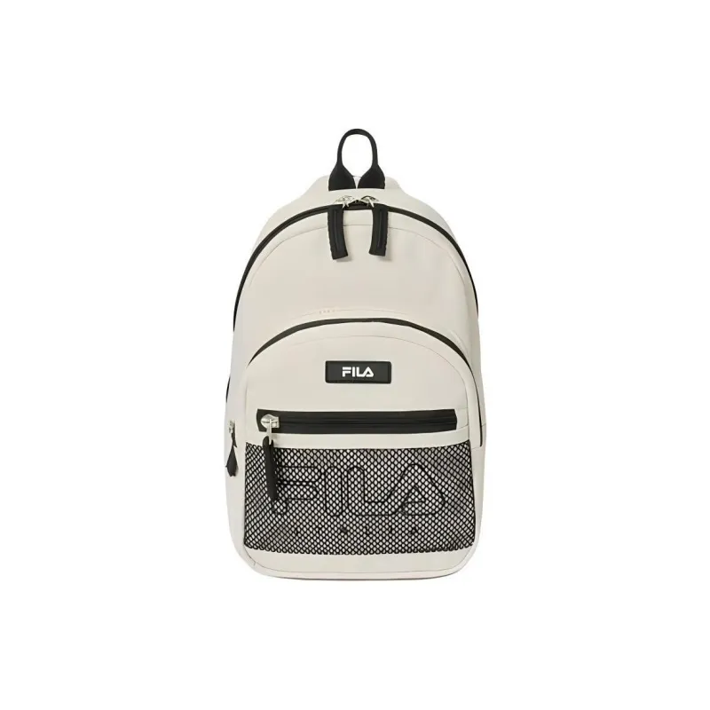 FILA Denim Backpack Regular Unisex Milk White-0