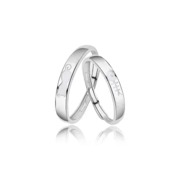 FOREVER MELODY 999 Fine Silver Rings Unisex