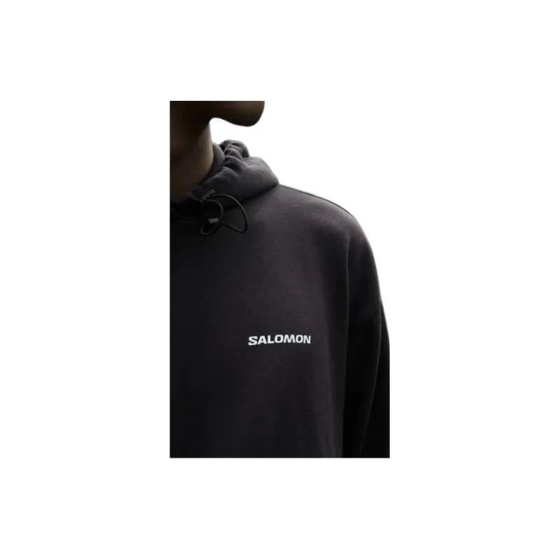 SALOMON Comfort Sweatshirt Unisex Dark Brown-4