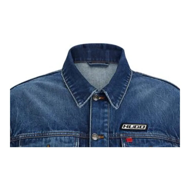 HUGO BOSS SS24 Denim Jacket Men's Blue-4