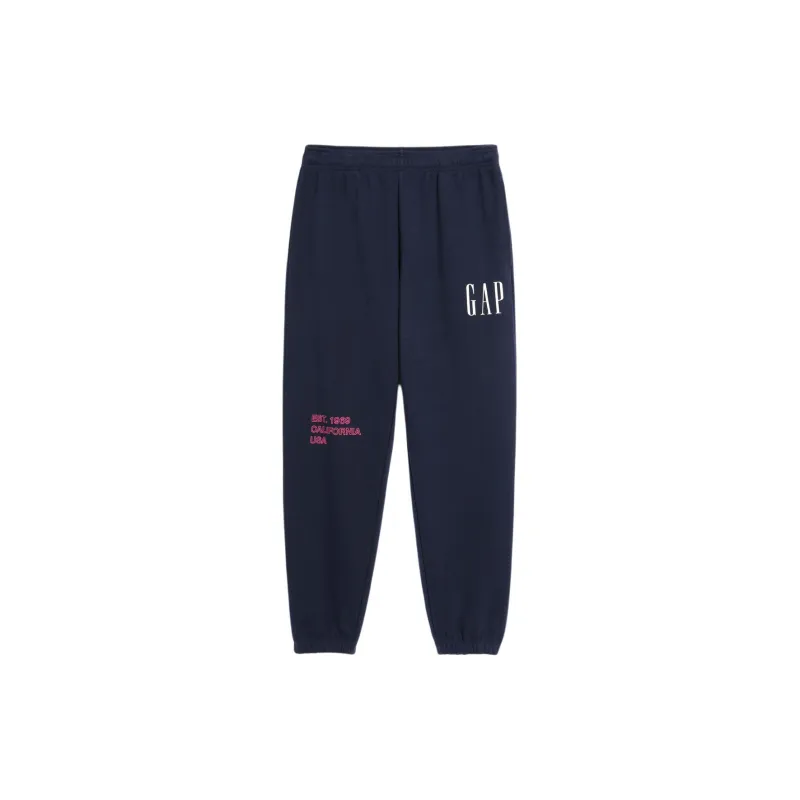 GAP Knitted Sports Pants Unisex Navy Blue-0