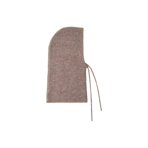 ZARA Polyester Acrylic Polyamide Wool Elastane Hats & Caps Women's Brown