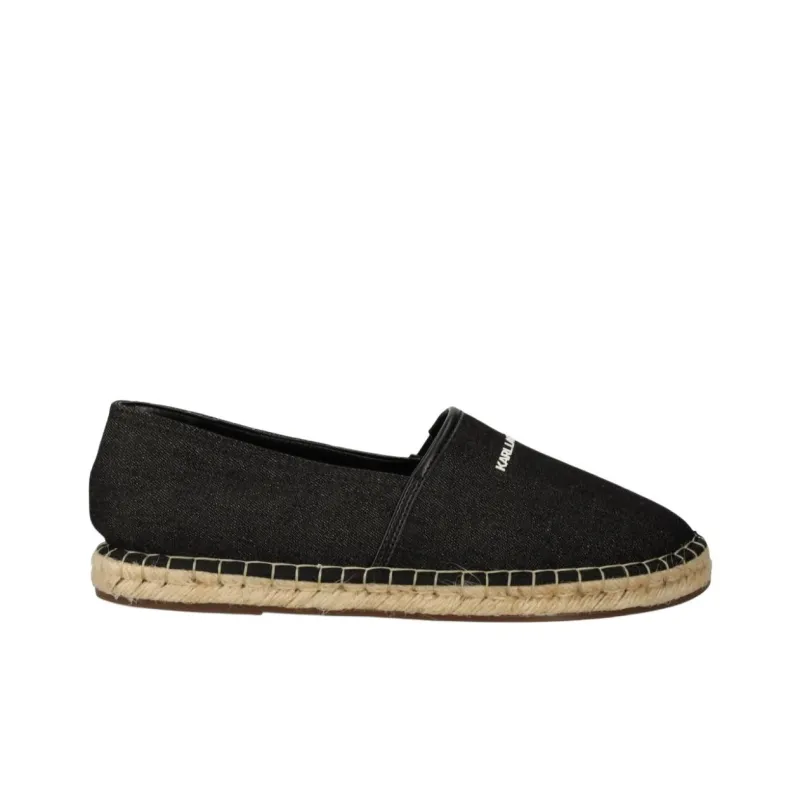 KARL LAGERFELD / Karl Lagerfeld Jeans Embroidered Logo Denim Espadrilles-1