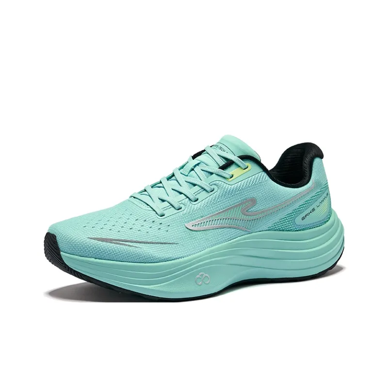Erke Smocking Cushioning Rebound Low Top Training Running Shoes Men's Green-2