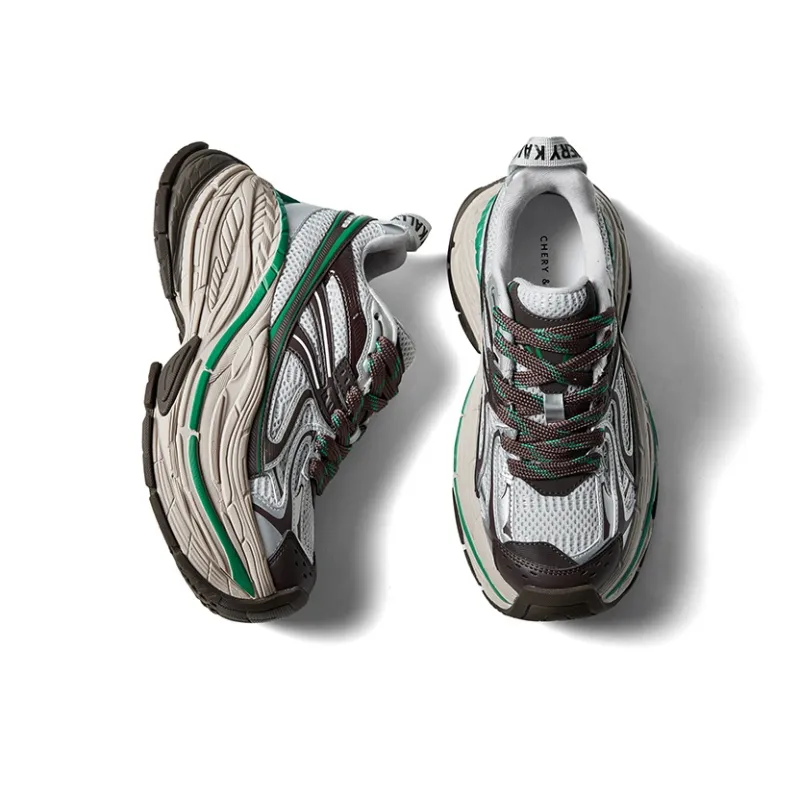 CHERYKALLY Alien Encounter Cushioned Wear Resistant Breathable Height Increasing Low Top Chunky Sneakers Women's-5