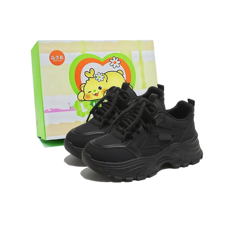 Budding Bear Anti-Slip And Wear-Resistant Lightweight Height Increasing Low-Top Chunky Sneakers Women's-8