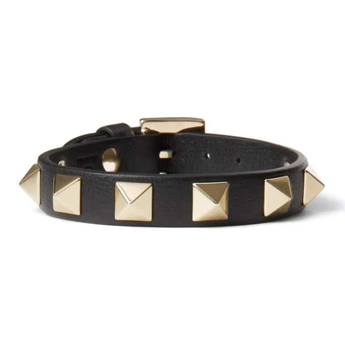 Valentino Rockstud Leather Bracelet-0
