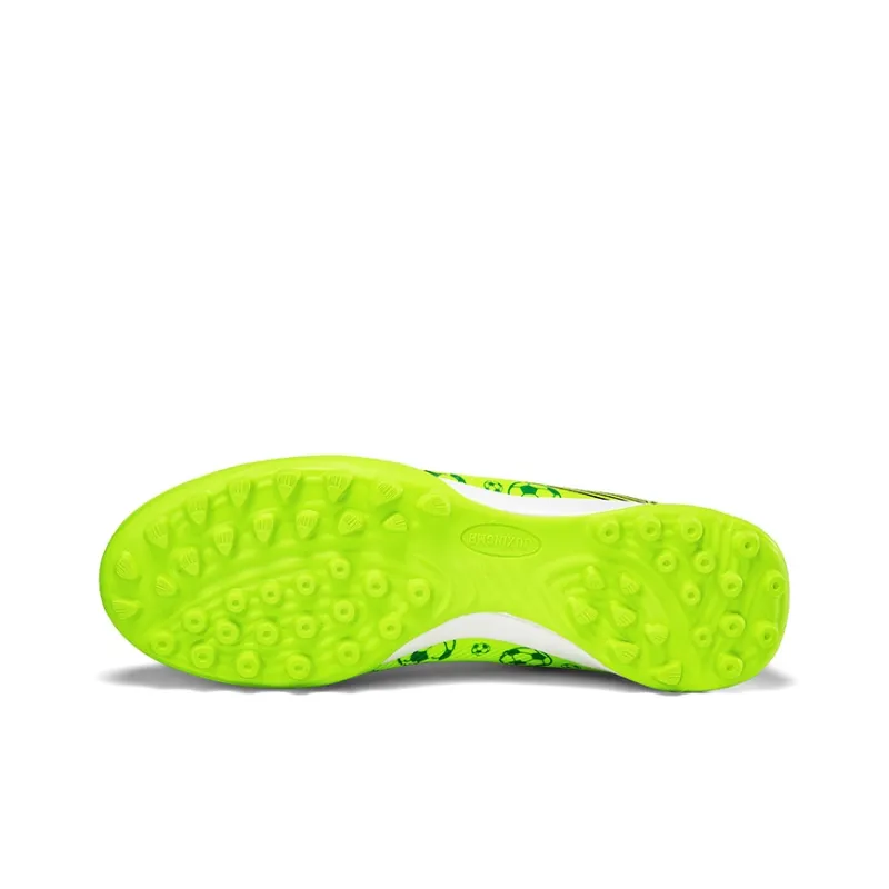ATAY Soccer Shoes Men Low Top Green/Black/Orange/Blue Green-9