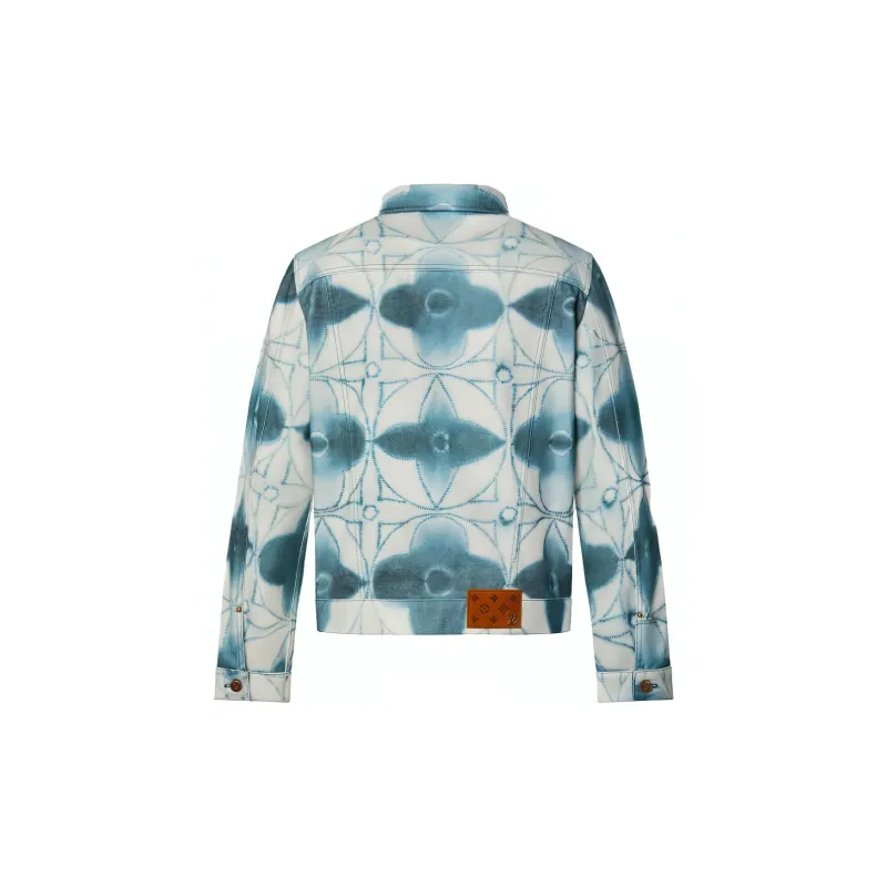 LOUIS VUITTON SS23 Denim Jacket Men's Blue Gray-1