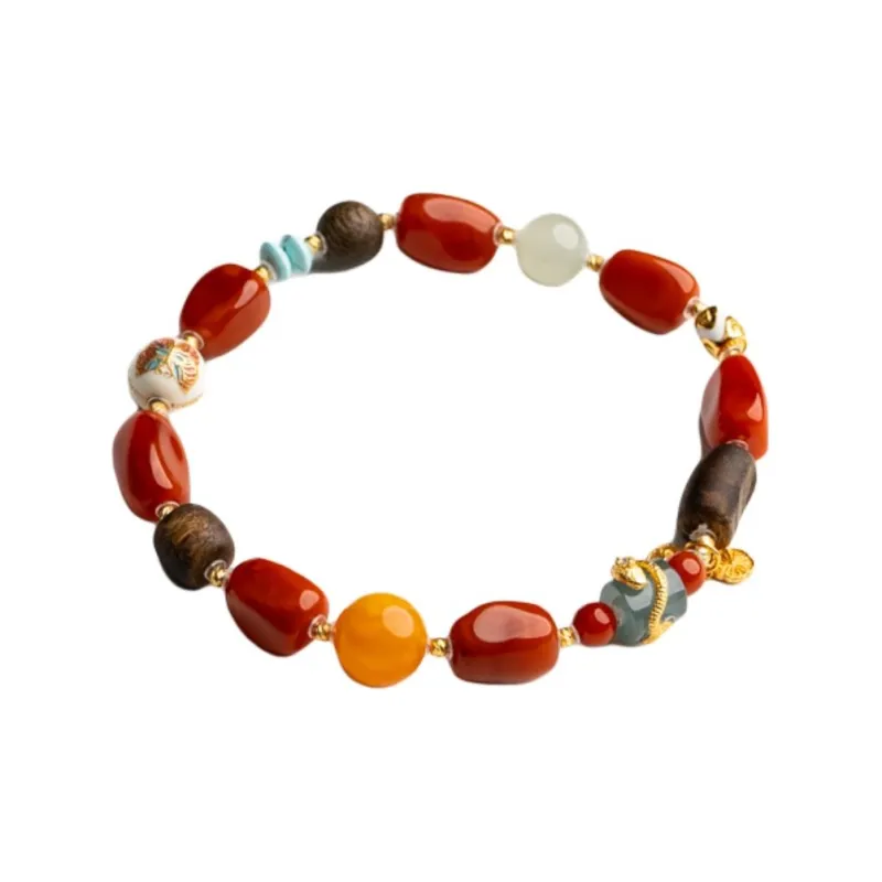 Xianyuan Southern Red Agate Bracelets Unisex-0