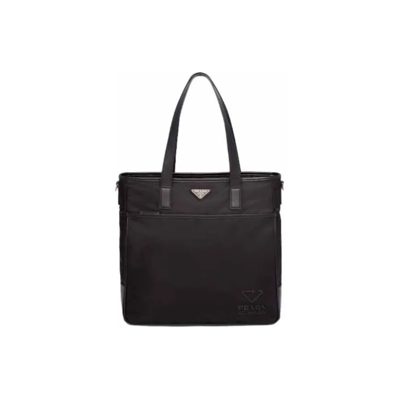 PRADA Saffiano Nylon Tote Bag Shopping Bag Handbag Men's Black-0