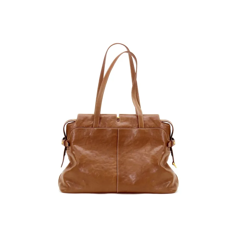 FIEDLE&SISSI Vegetable Tanned Cow Leather Wild Collection Carry on Shoulder Bag Regular Women's Multicolor-1