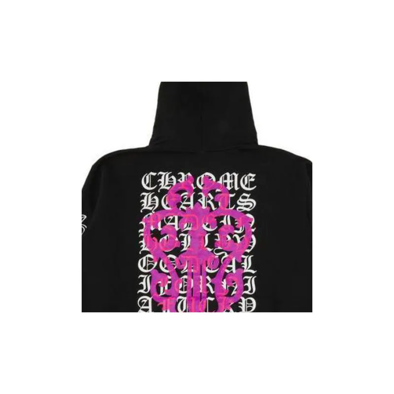 Chrome Hearts Eye Chart Dagger Zip Up Hoodie-5