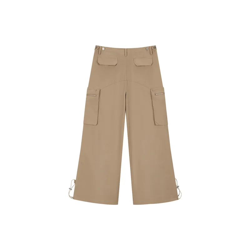 Heartboon Cargo Pants Women's Khaki-1