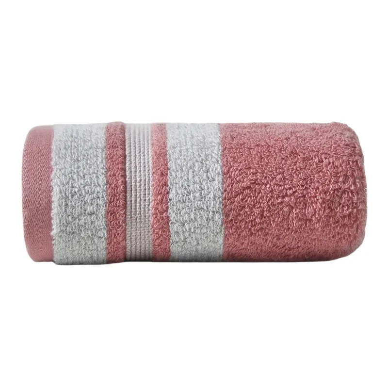 HLA Classic Color Blocking 100% Cotton Towel Bath Towel-3