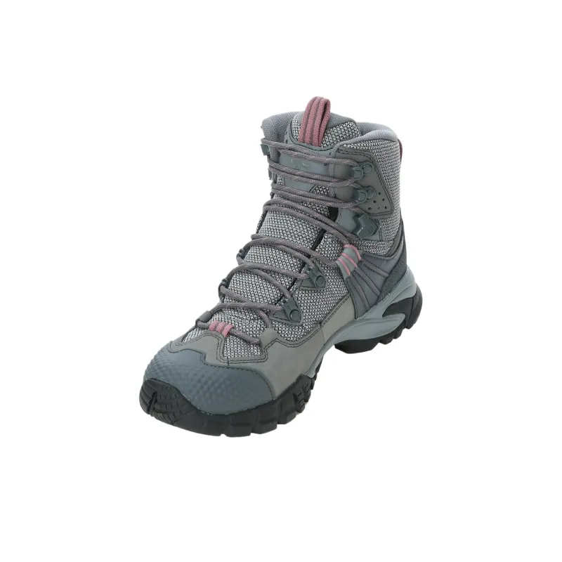 Columbia Abrasion Resistant Mid Top Hiking Shoes Women's Titanium Gray Steel-2